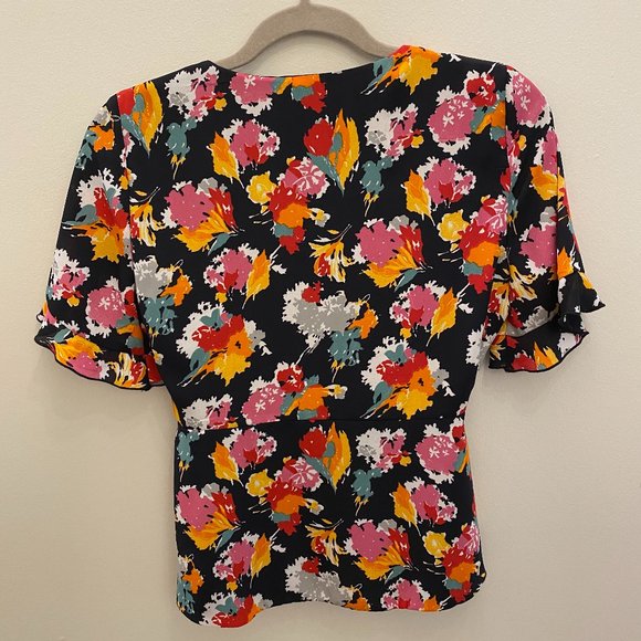 Zara TRF floral wrap top - Picture 2 of 3